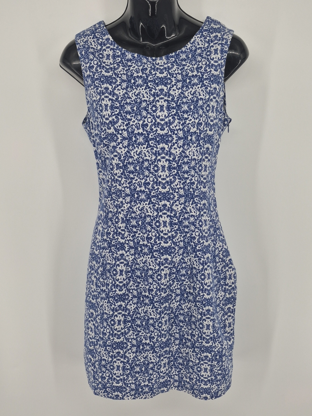 Love21 by Forever 21 Womens XS Sleeveless Mini Dress Blue & White Pattern Lined